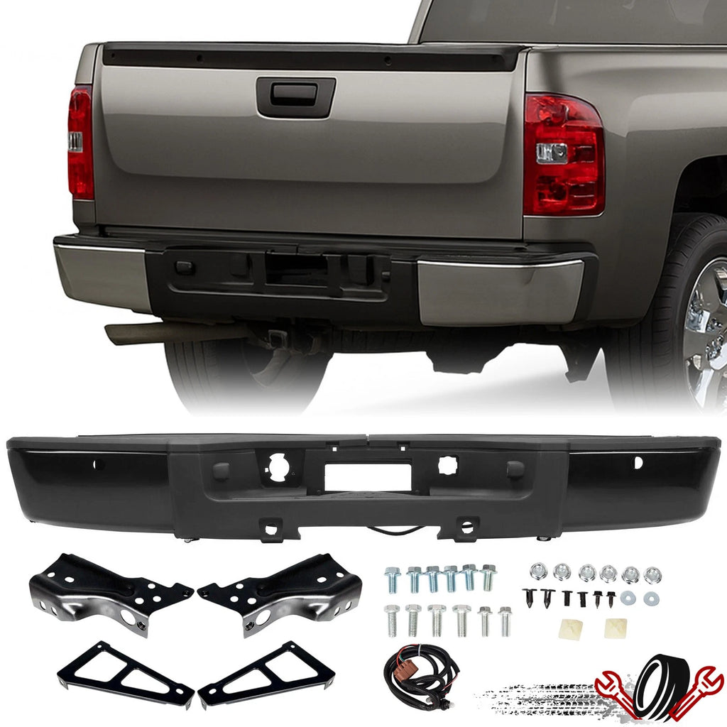 Bumper Assembly with Lights for Chevy Silverado GMC Sierra 1500 (2007–2013)