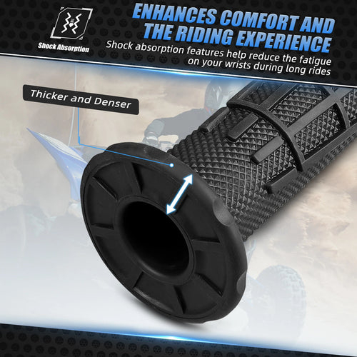 1 Pair ATV Handlebar Grips 7/8" for Polaris Sportsman (450–850)