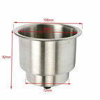 12 Pack Stainless Steel Cup Drink Holder for Boat Marine Camper RV