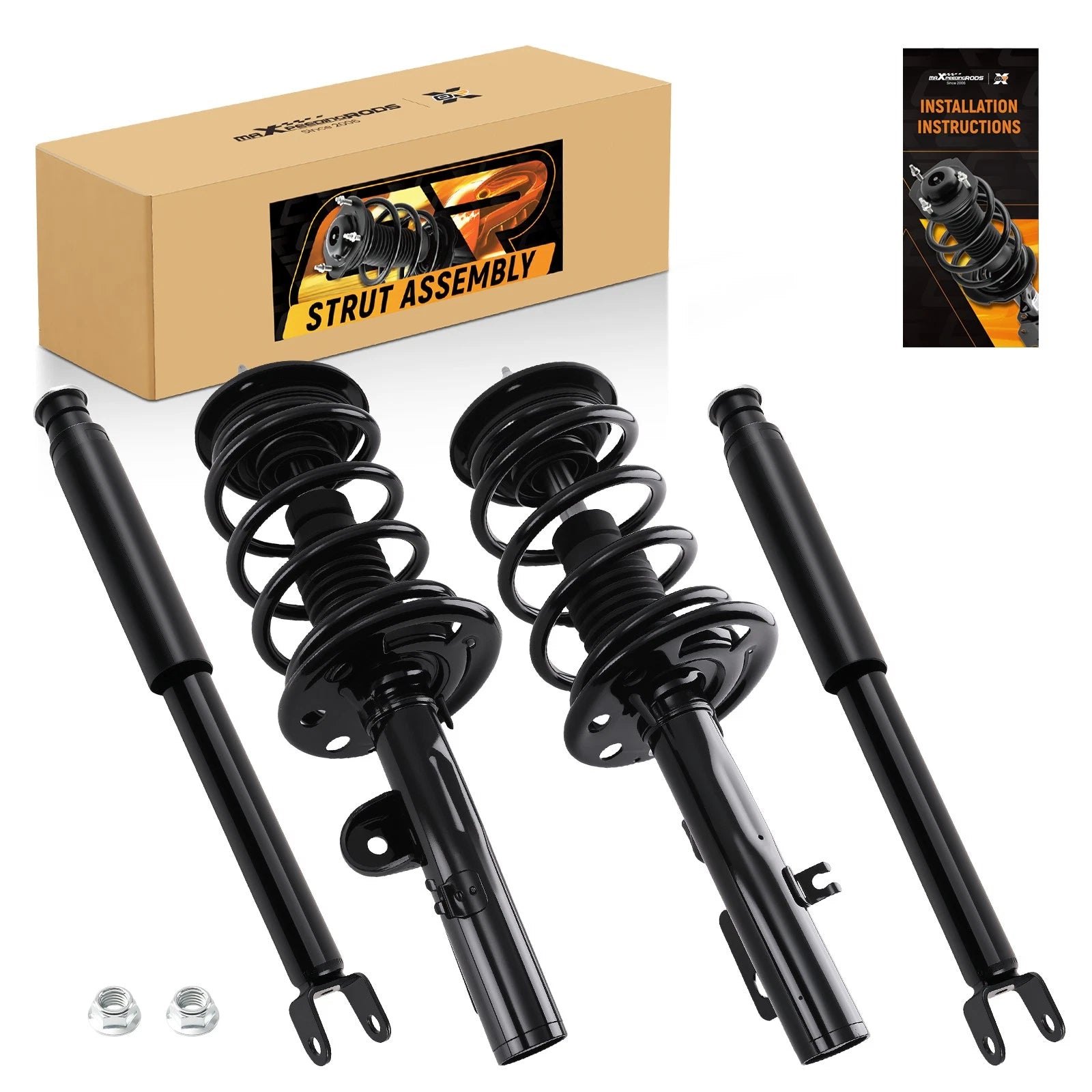 Set of 4 Struts Assembly for Ford Taurus (2010–2012) 172532 349165