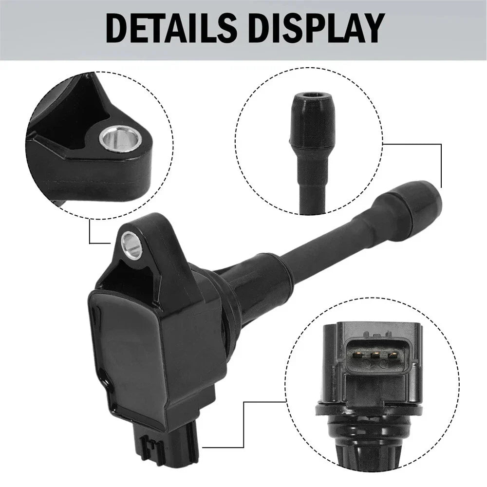 4 Pcs Ignition Coil & Spark Plug for Nissan Altima Sentra Rogue Versa Pathfinder (2007-2022)