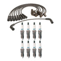 Denso 7mm Wire Set & 8 Iridium TT Spark Plugs for Chevy GMC Caddy (5.0, 5.7)