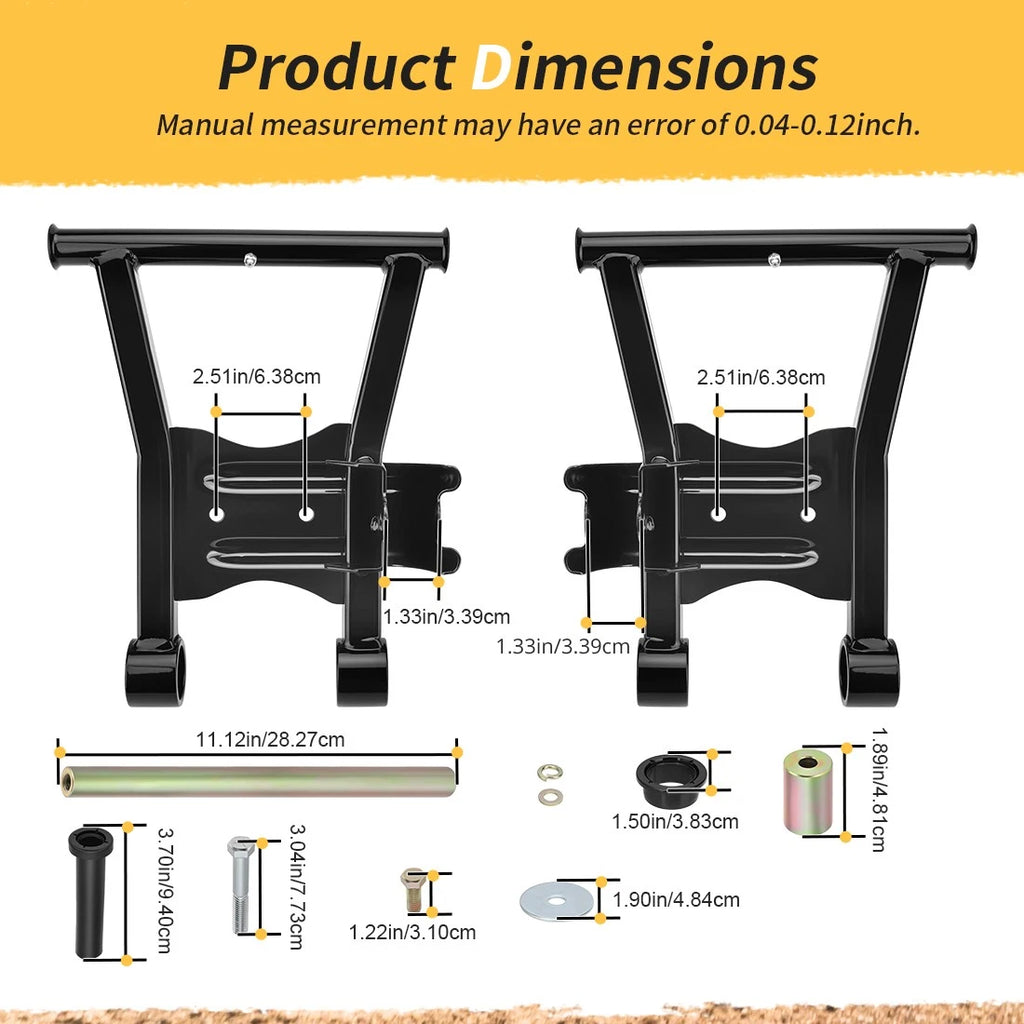 Rear Lower A-Arm Kit for Polaris Sportsman 400 450 500 600 700 800 (2000–2014)