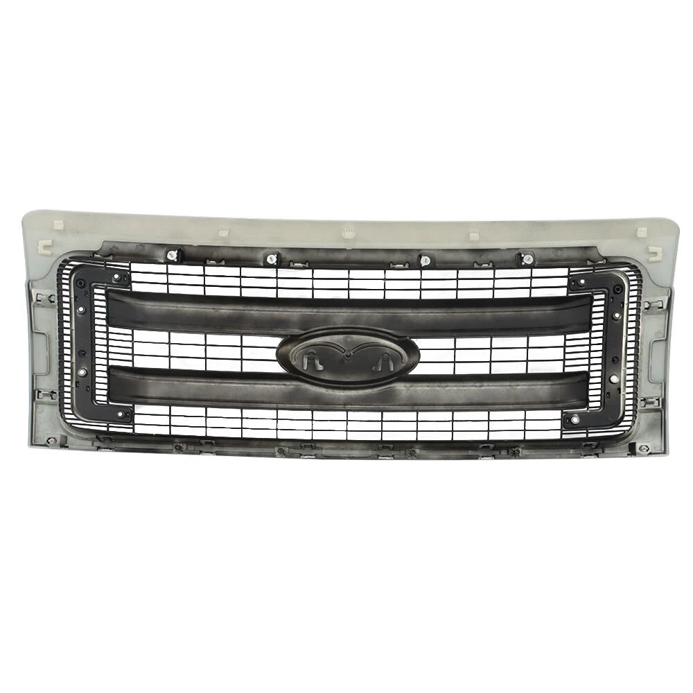 Front Upper Grille for Ford F150 (2009â2014) Silver Black