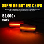 Smoked Amber Red White LED Front Rear Side Markers for Ford Bronco (2021–2023)