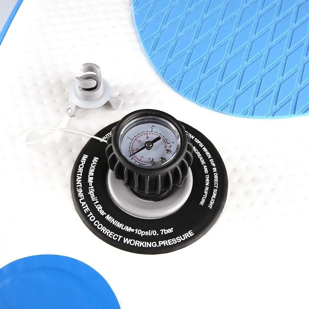 Pressure Gauge for Paddleboard Boat (Inflatable Adapter, ABS Construction)