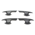 4X Carbon Fiber Door Handle Bowl Cover Trim for Honda Civic (2016–2018)