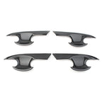 4X Carbon Fiber Door Handle Bowl Cover Trim for Honda Civic (2016–2018)