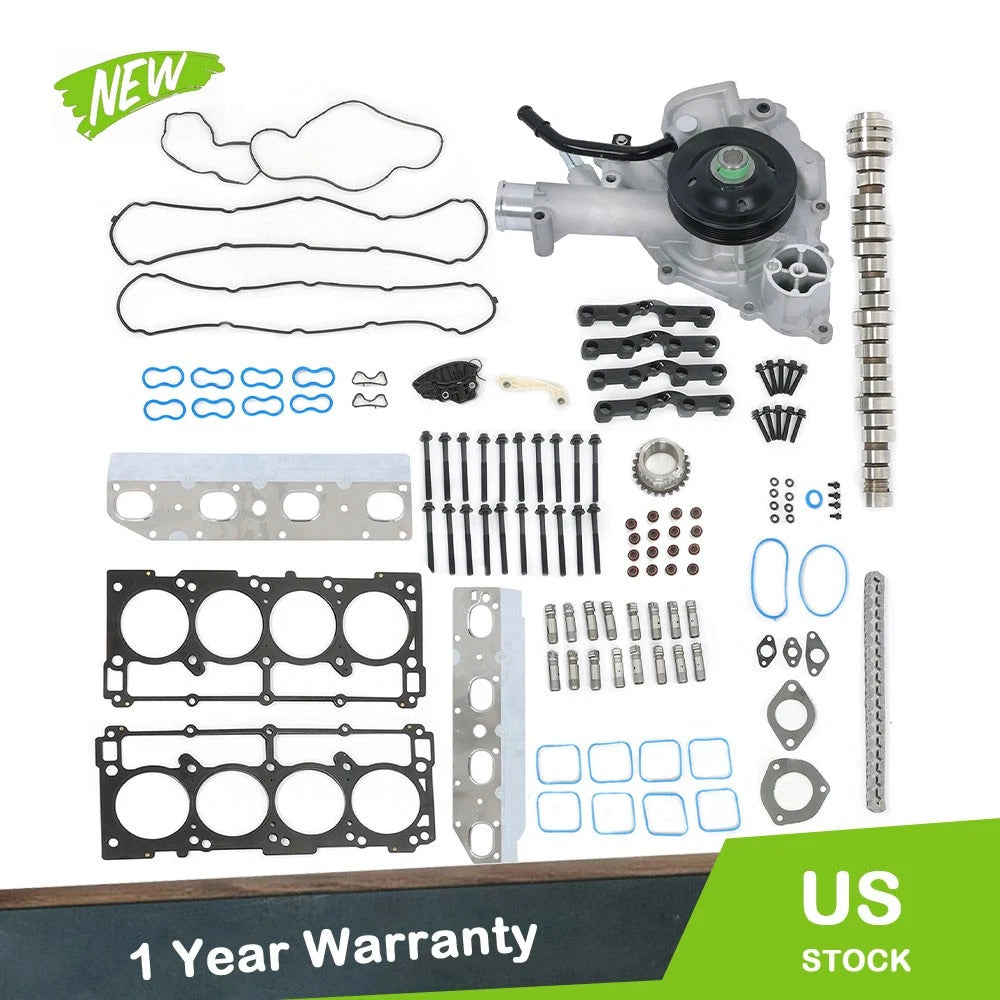 Lifters Kit, Cam Timing Chain Kit, Water Pump for Dodge Durango, Ram 1500 (2009–2010)