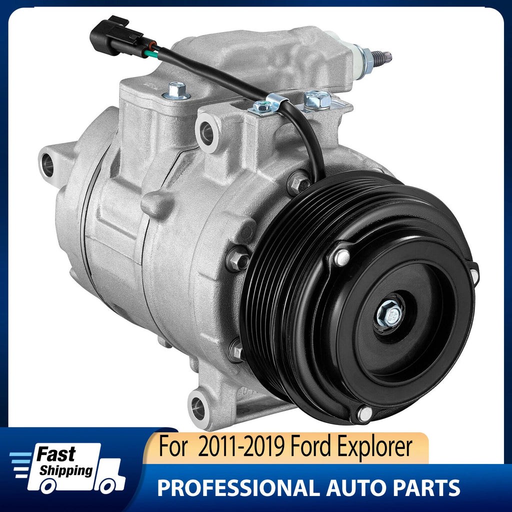 A/C Compressor w/Clutch for Ford Explorer Police Interceptor Utility (2011–2019)