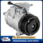 A/C Compressor w/Clutch for Ford Explorer Police Interceptor Utility (2011–2019)