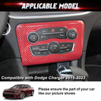 Carbon Fiber Look AC Switch Panel Cover for Dodge Charger (2015-2023)