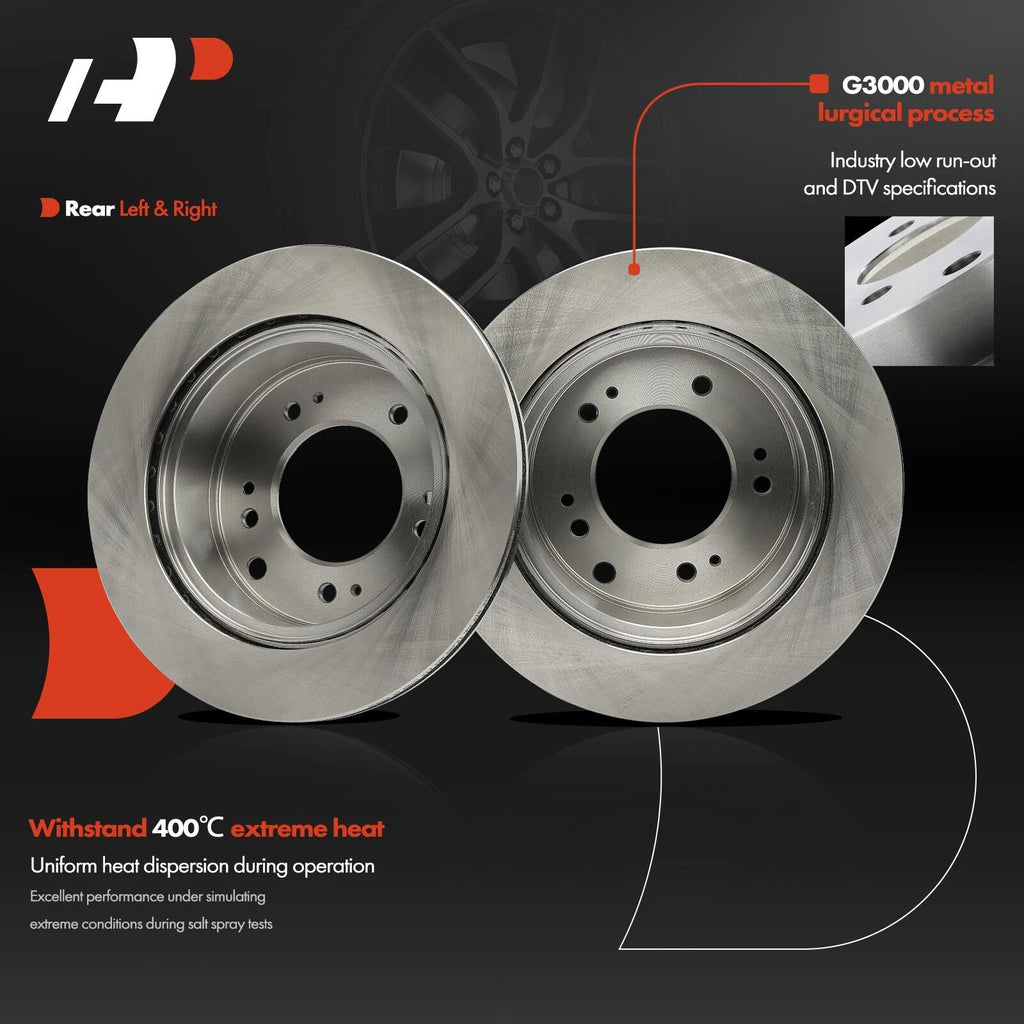 Rear Disc Brake Rotors for Kia Sorento (2007–2009)