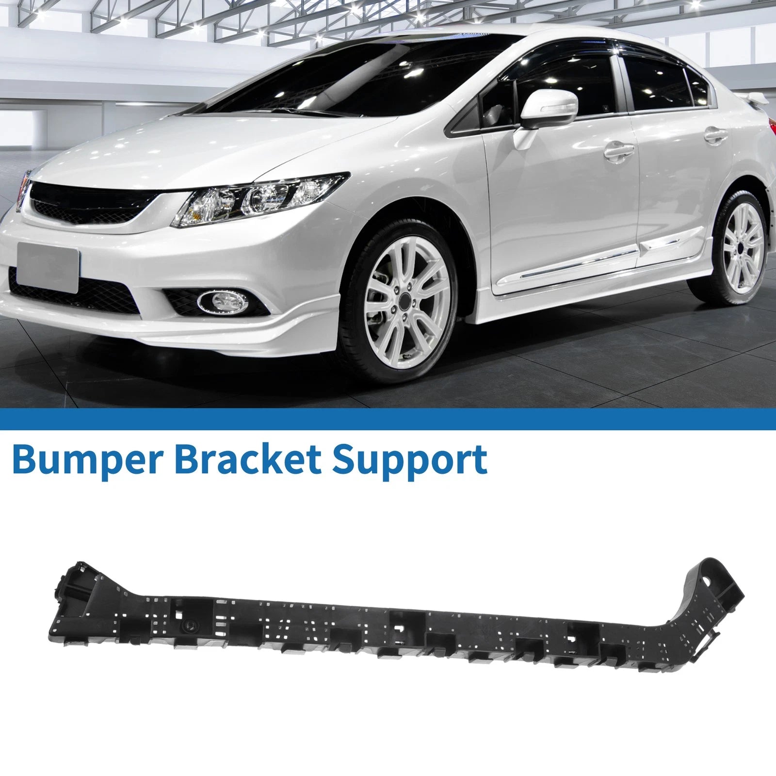 Right Rear Bumper Retainer Bracket No. 71593TEAT01 for Honda Civic Sedan (2016–2021)