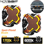 6" LED Work Light Pod Combo Beam for Honda GMC Jeep