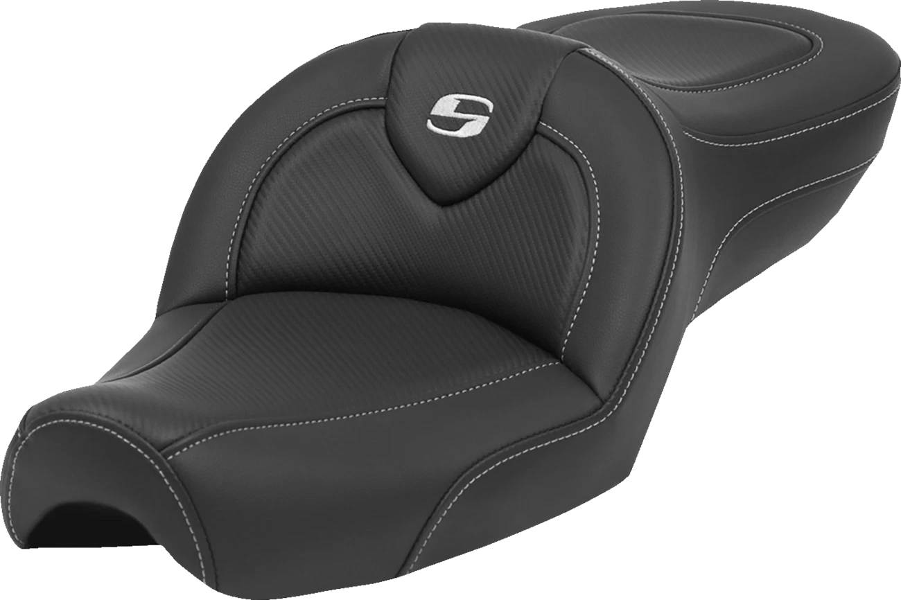 Saddlemen Roadsofa Standard Reach Seat for Harley XL (1979–2003) Carbon Fiber