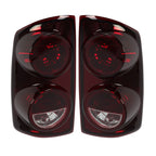 Pair Red Smoke Tail Lights for Dodge Ram 1500 2007–2008, Ram 2500/3500 2007–2009