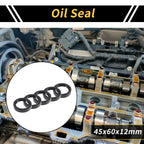 Set of 5 Oil Seal Rotary Shaft Seal NBR Rubber 45x60x12mm