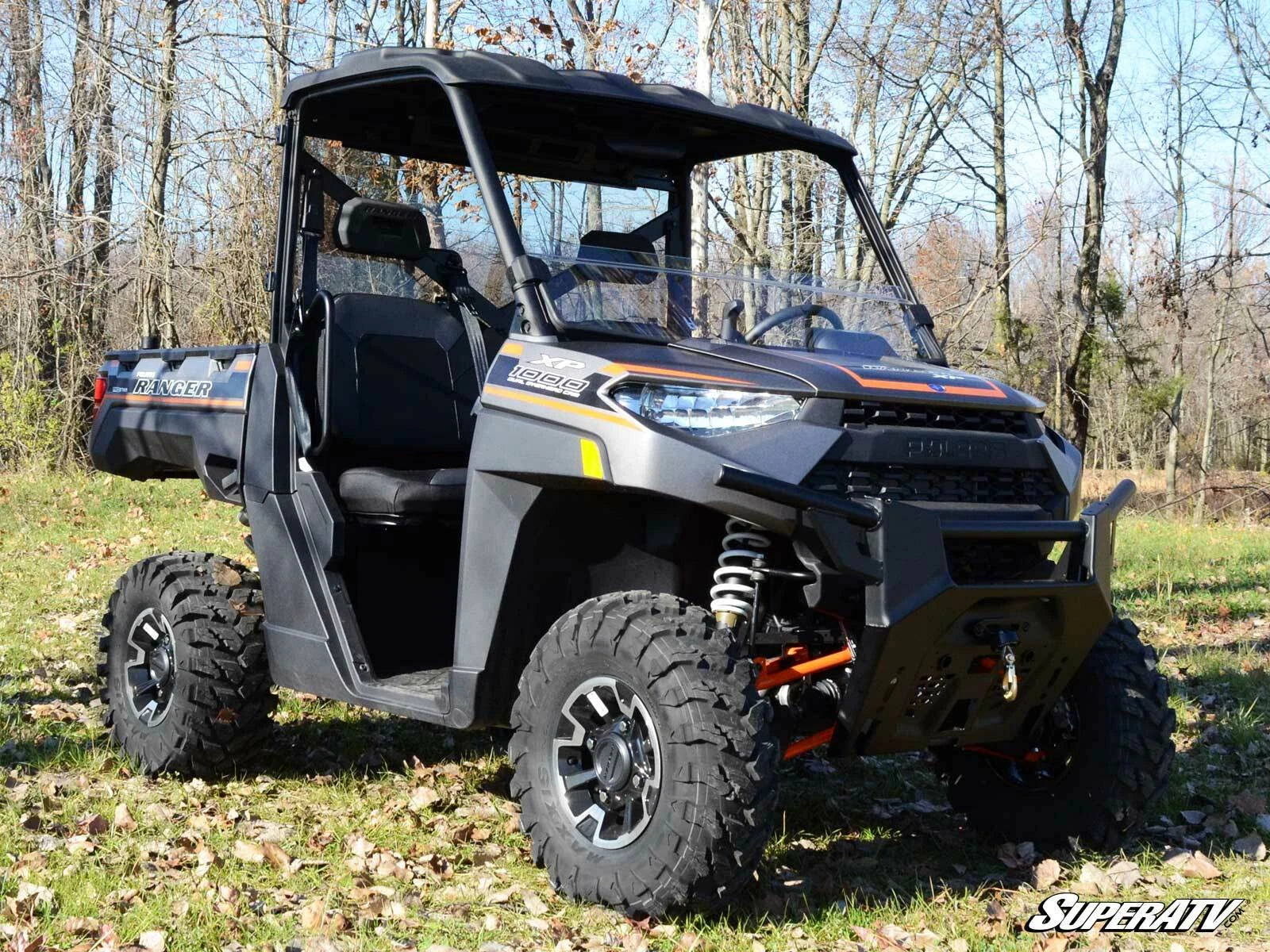 Clear Scratch Resistant Half Windshield for Polaris Ranger 1000 (2017–2023)