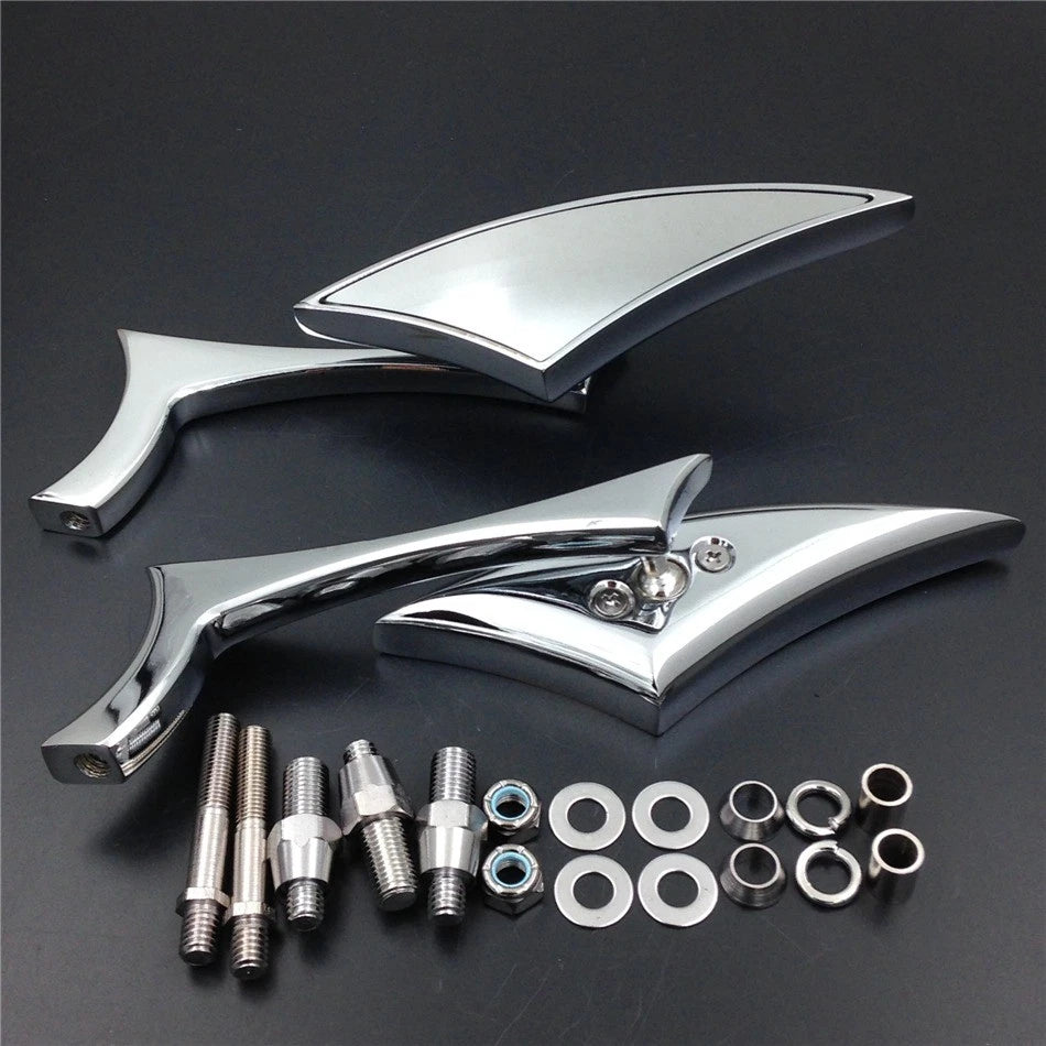 Chrome Rear View Side Mirrors for Suzuki Hayabusa GSX Boulevard Intruder