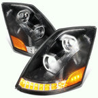 LED DRL + Sequential Turn Signal Headlight for Volvo VN VNL (2004–2018)