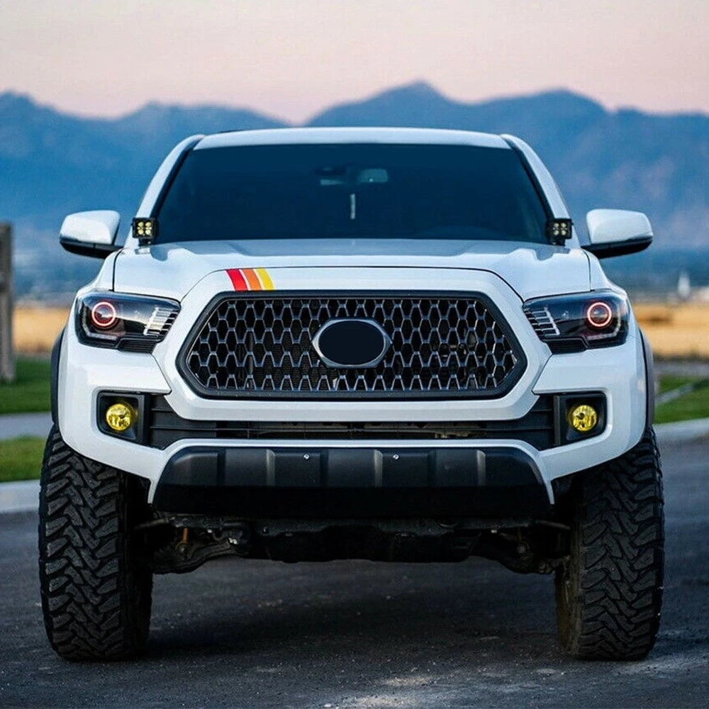 Tri-color top grille sticker for Toyota Tacoma TRD (2016–2020)