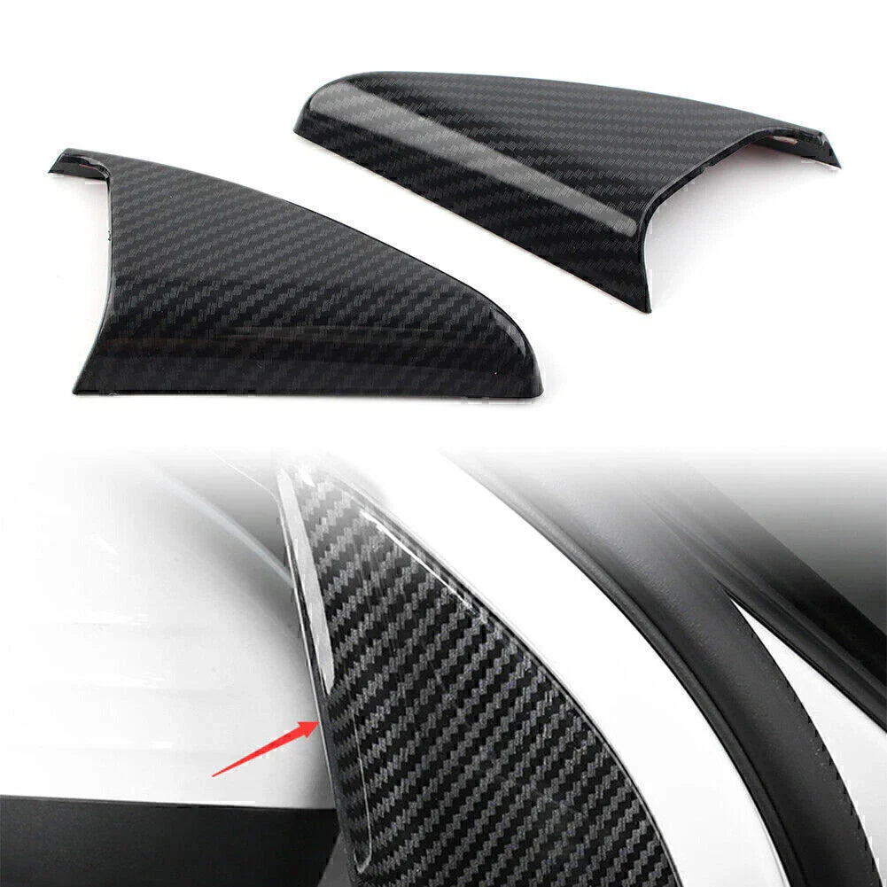 ABS Carbon Look A-Pillar Triangle Frame Cover Trim for Benz A-Class A220 (19)