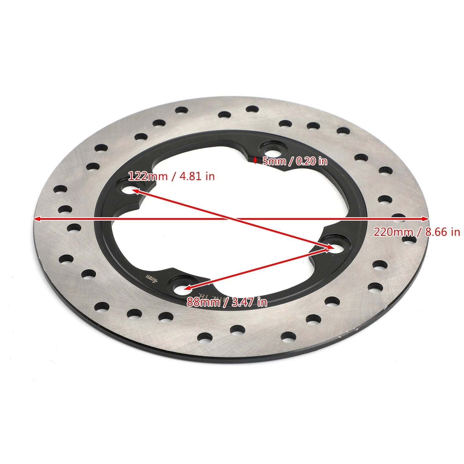Rear Brake Rotor Disc for Baby Speed Four 600, Street Triple 675 R (2001–2012)