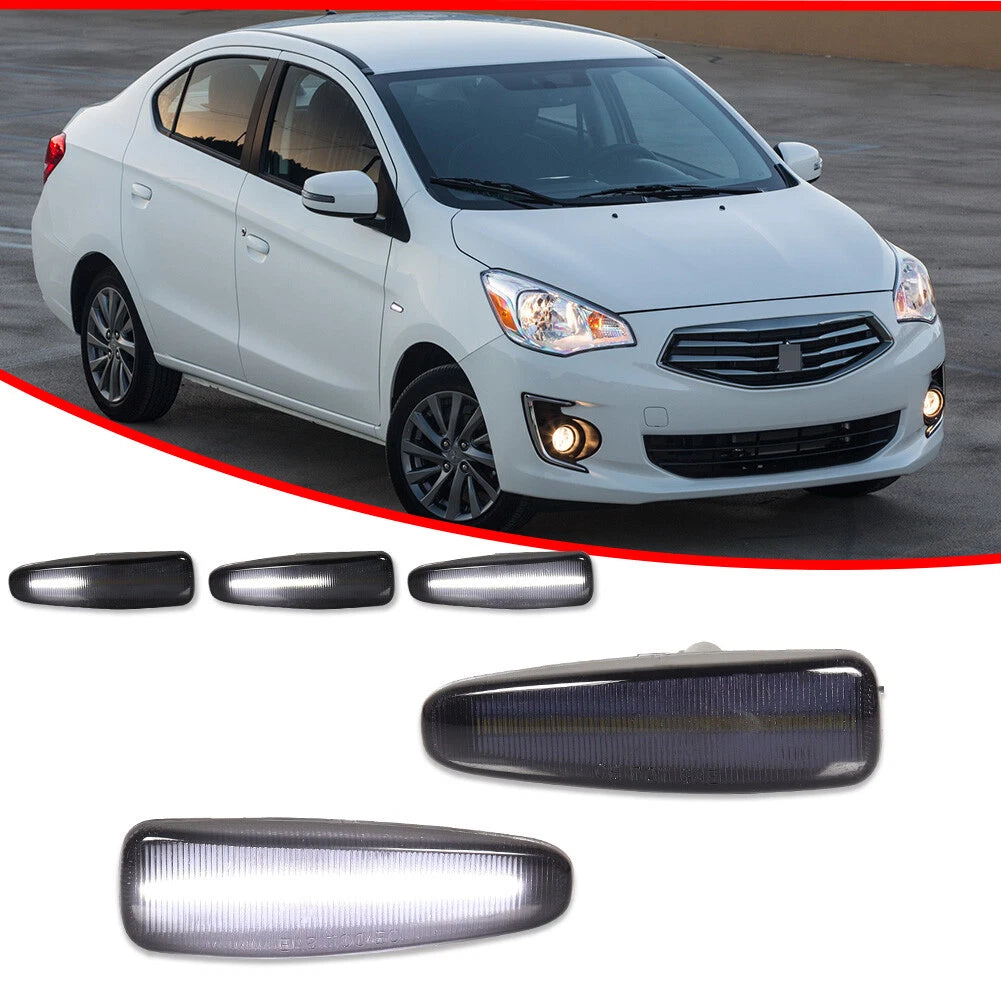 Sequential White LED Front Side Marker Lights for Mitsubishi Lancer Evo X (2008–2015)