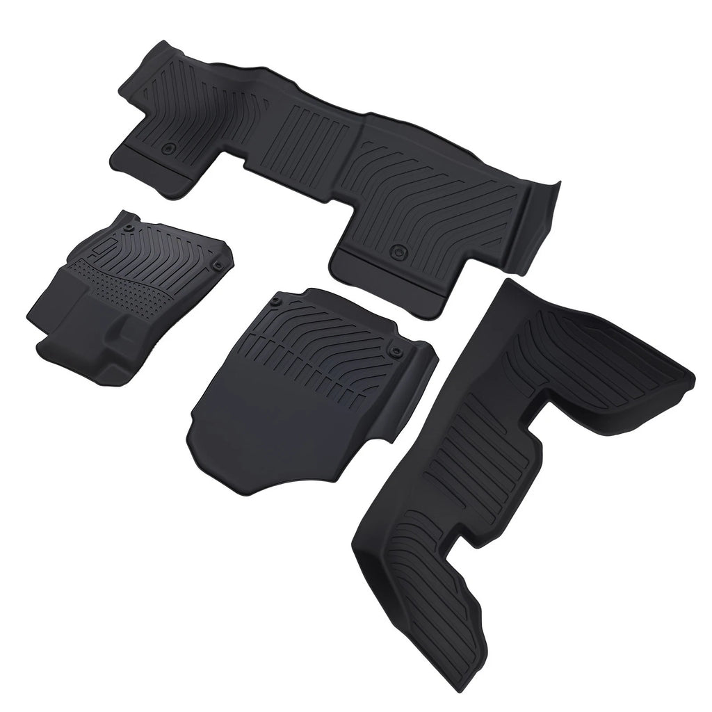 Set of 4 Floor Mats for Acura MDX (2022–2025) Black TPE Rubber Anti-Slip