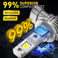 AUXITO H10 LED Headlight & 9145 Fog Light Bulbs Set of 2 (60000LM 6500K)