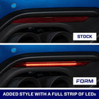 Rear Bumper Reflectors LED LH RH Red Replacement for 2018-2023 Ford Mustang