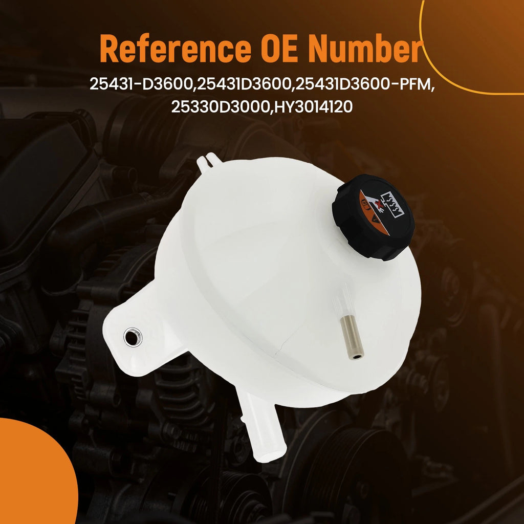 Engine Coolant Overflow Tank for Hyundai Tucson (2016–2021) w/ Cap