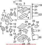Crankcase Vent Valve Gasket for Audi A3 A4 Volkswagen Eos GTI Passat (OE 7056021)