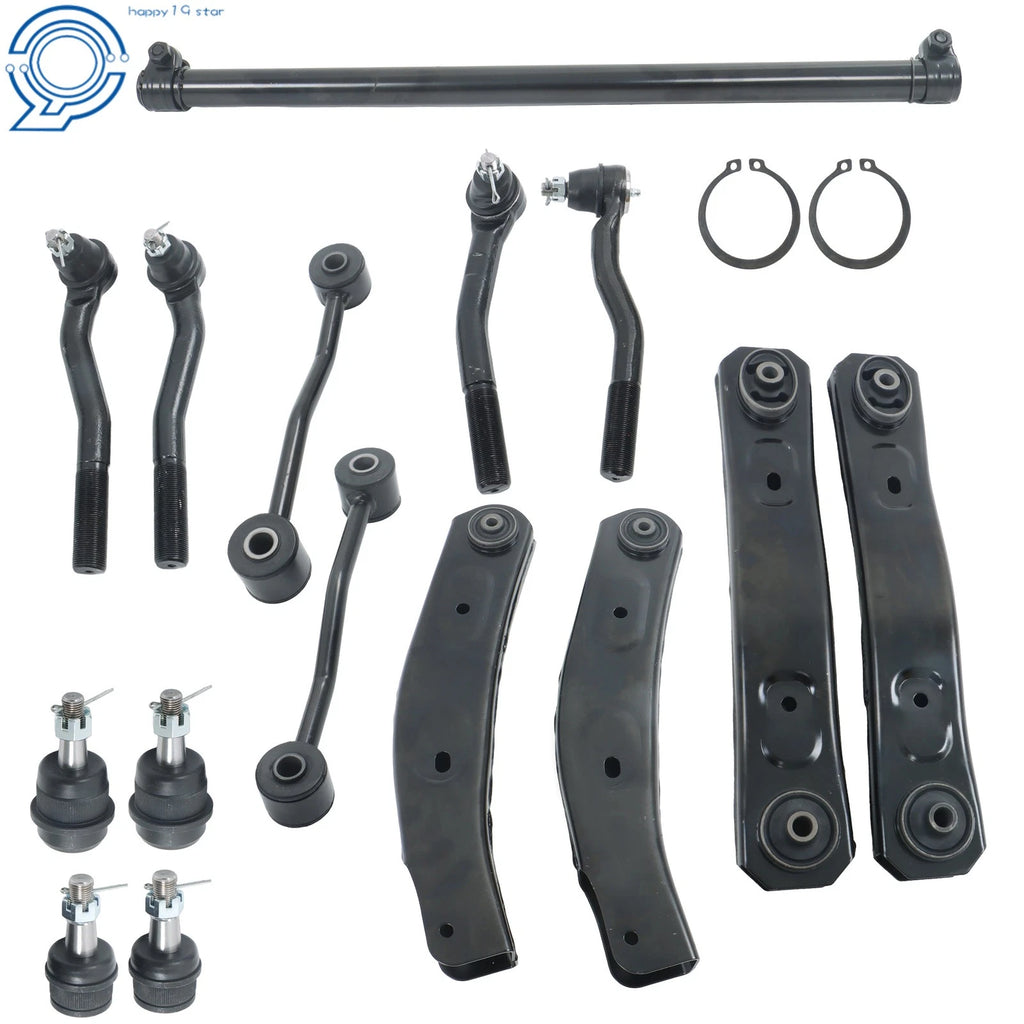 15PC Control Arms Ball Joints Outer Tie Rod Ends for Jeep Grand Cherokee (1999–2004)