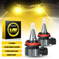 H11/H8 LED Bulbs 3000K Golden Yellow for