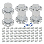 Set of 2 Chrome Front Axle Cover Kits for Make Model