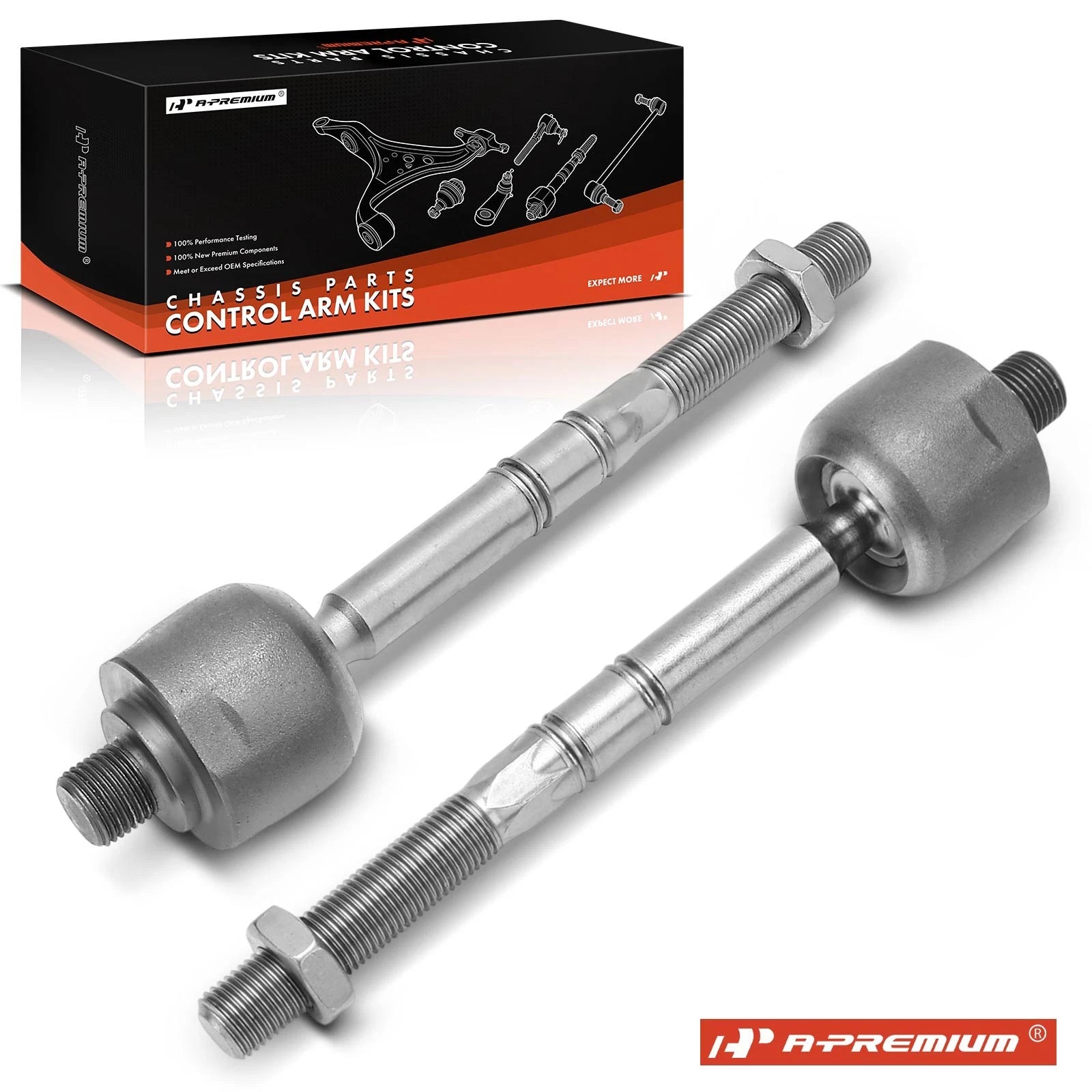 2X Front Inner Side Tie Rod End for Mercedes-Benz C280 C350 (2006–2007)