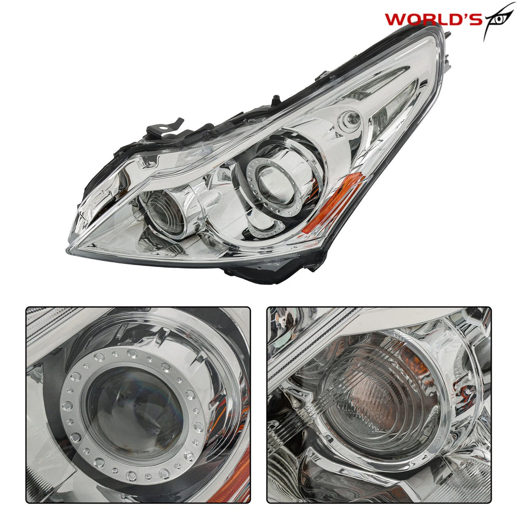 HID Headlight Assembly for Infiniti G25, G37 (2010–2012) Chrome