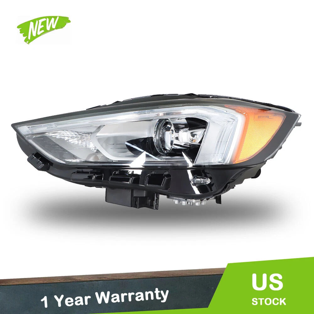Full LED Headlight Headlamp w/DRL Driver Left Side for Ford Edge (2019–2021)