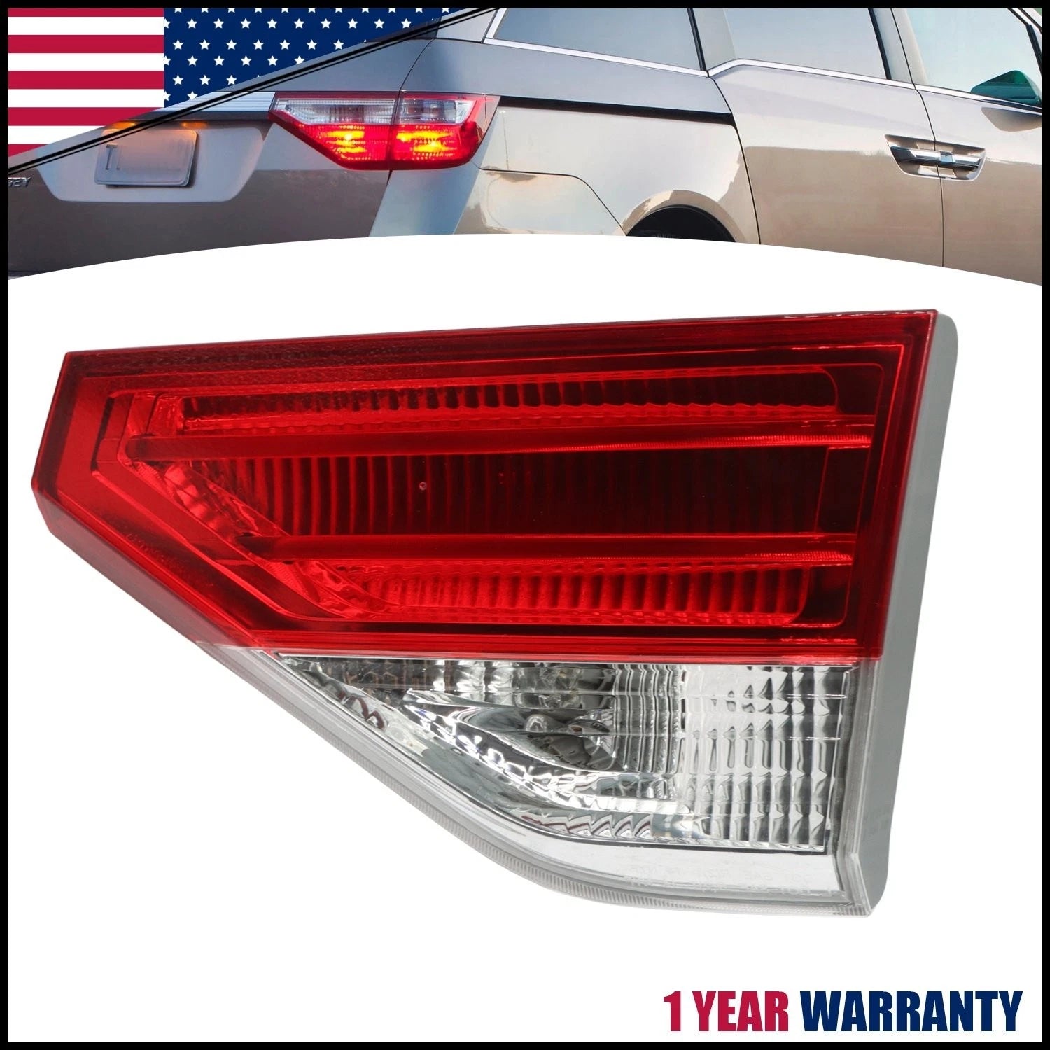 LED Tail Light for Honda Odyssey (2014–2017) Inner Passenger Right Side