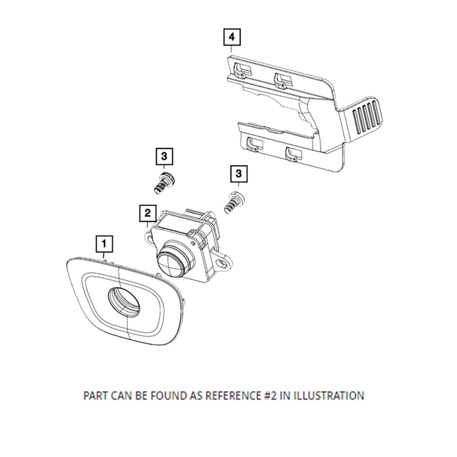 Genuine OEM Rear Park Assist Camera for Dodge Charger (2015–2023)