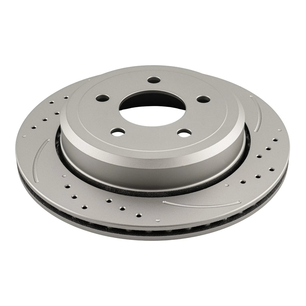 2x Rear Drilled Slotted Vented Rotors for Mercury Grand Marquis (2003–2011)