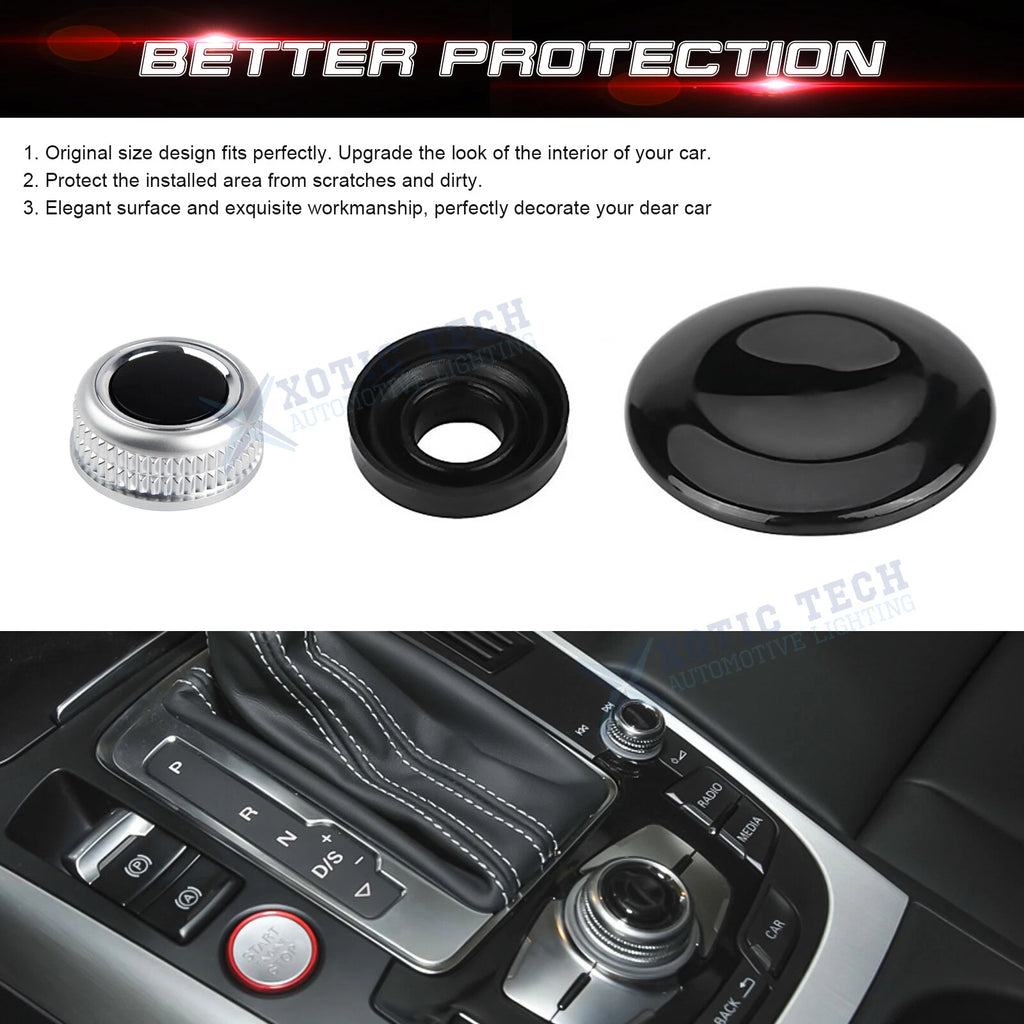 Joystick Center Console Volume Control Knob Cover for Audi A4 A5 Q5 (2013-2015)