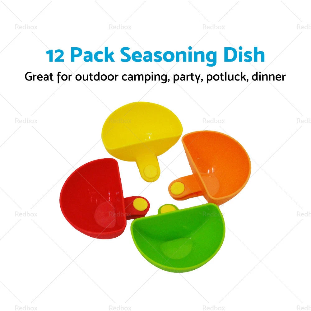 12 Pack Plastic Dip Clip Bowl Holder for