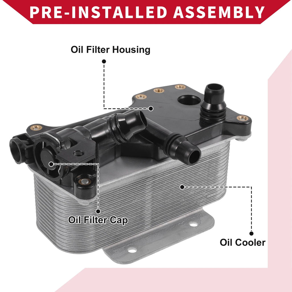 Engine Oil Cooler Filter Housing for BMW 528i (2008–2016) No. 17217638582
