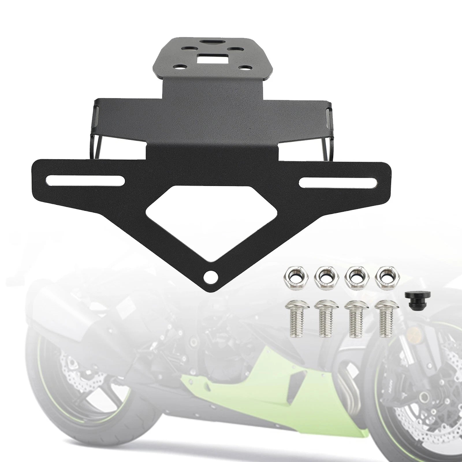 License Plate Holder Bracket for Kawasaki ZX-4R ZX-4RR (2023)