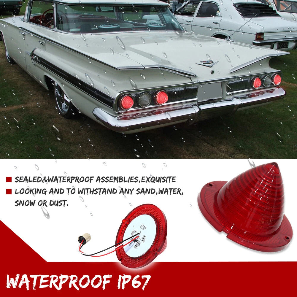 LED Tail Lamp Lens Assembly for 1960-1961 Impala Bel Air