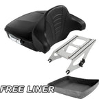 Matte Black Chopped Trunk Pad Mount Rack for Harley Electra Glide (2014–2026)