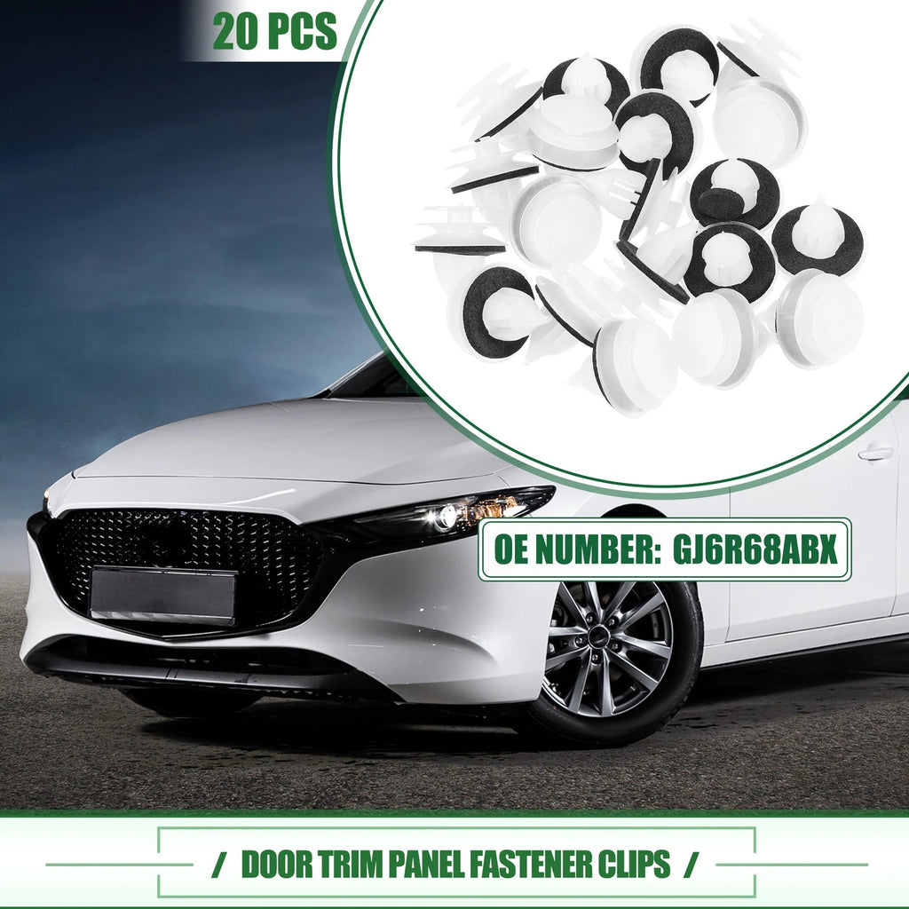 20 Pcs Door Trim Panel Clips Fastener Rivet for Mazda 3 (2004–2009) No.GJ6R68ABX 716058790601